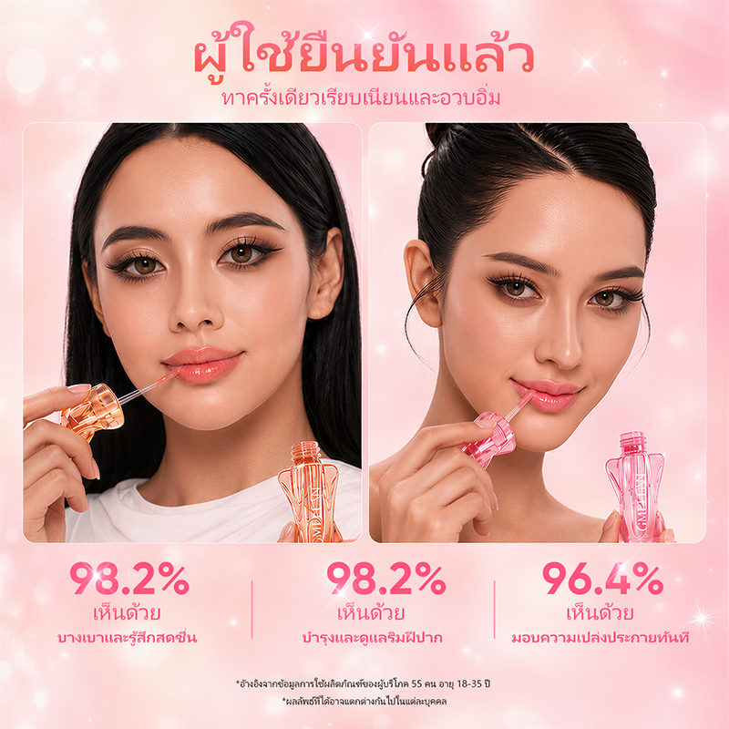 GMEELAN GLABRIDIN PLUMPING COLOR-ADAPTIVE LIP ESSENCE  INSTANT GLOSSY MINIMIZE LIP LINES รูปที่ 2