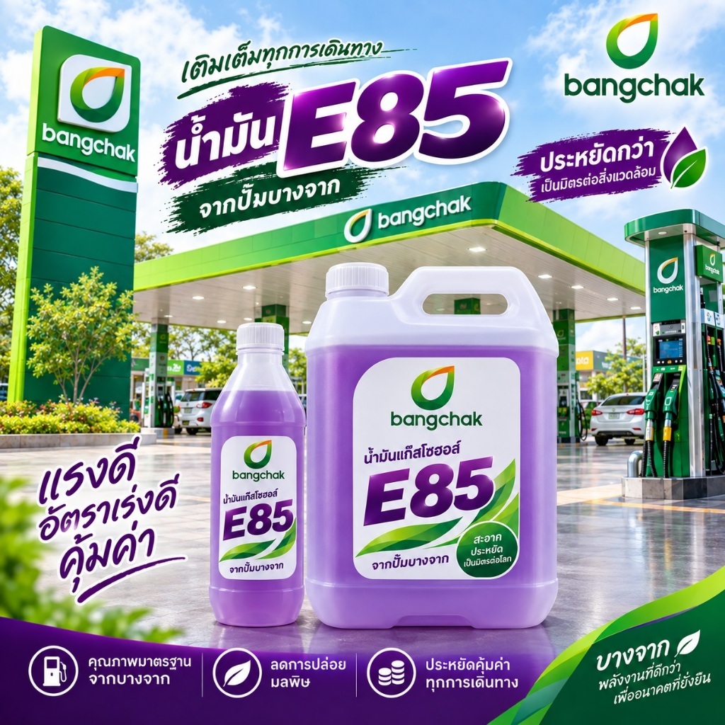 น้ำมันE85 น้ำมันสำหรับวัยรุ่นที่ชอบความเร็ว(ซื้อ2ถูกกว่า)