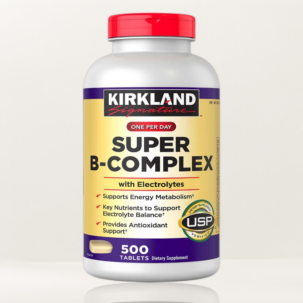 (Exp.03/2028)Kirkland Signature Super B-Complex with Electrolytes, 500 Tablets
