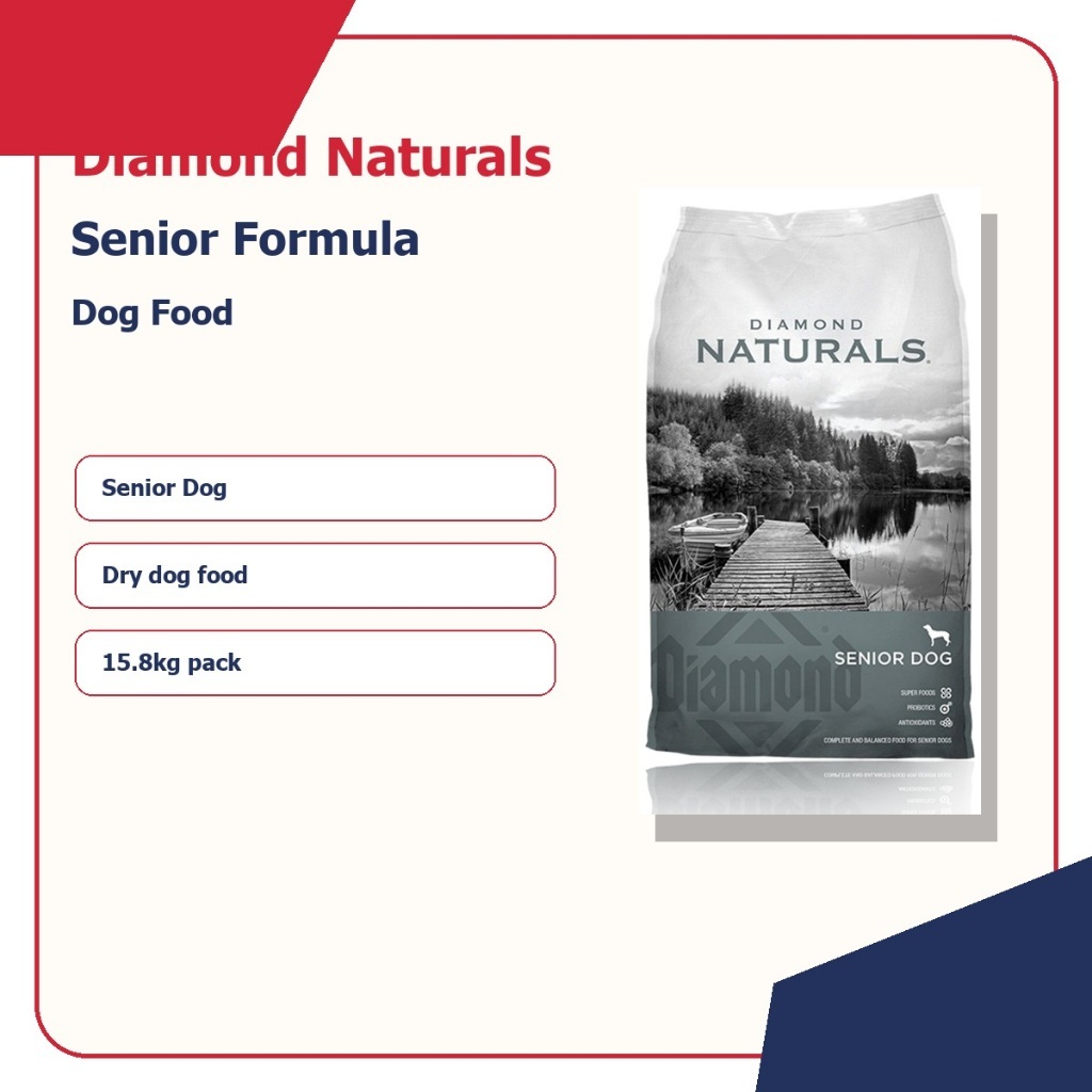 Diamond Naturals Senior Formula Dry Dog Food 15.8kg