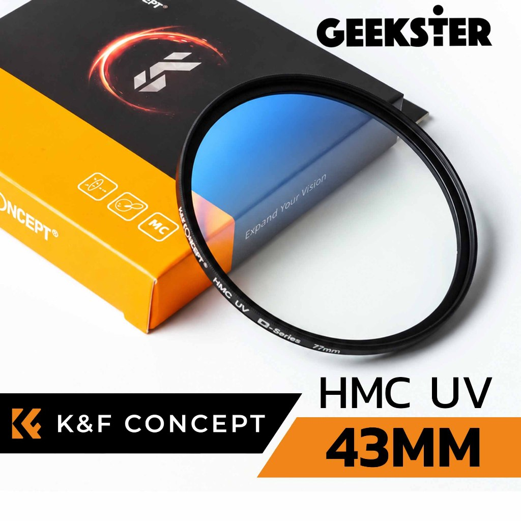 MC UV Filter แก้ว Japan K&F 43mm / 43มม / 43 mm มม KF HMC ฟิลเตอร์ กันฝุ่น กันรอย