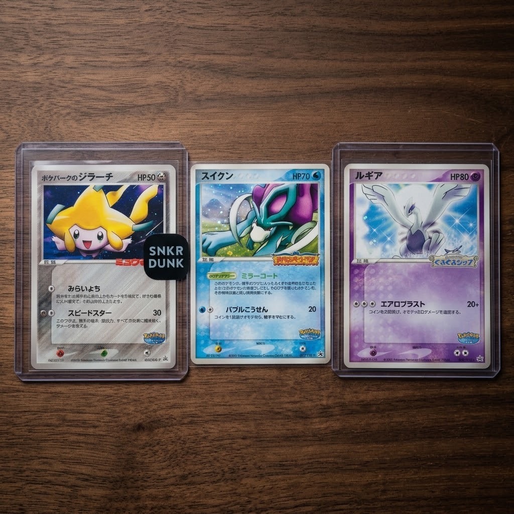 PokéPark Promo 2005 Jirachi จิราชิ Suicune ซุยคูน Lugia ลูเกีย Pokemon Card Japanese Vintage