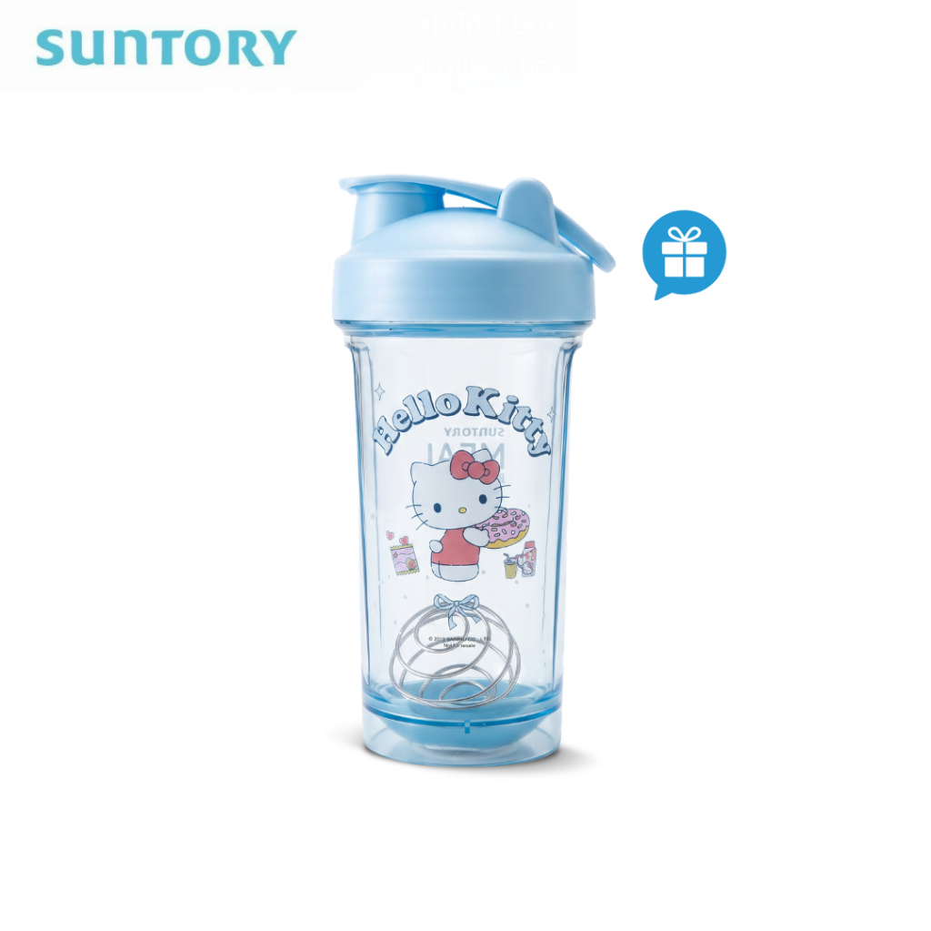 [Free gift not for sale] SUNTORY MRP SHAKER BOTTLE (KITTY - BLUE)