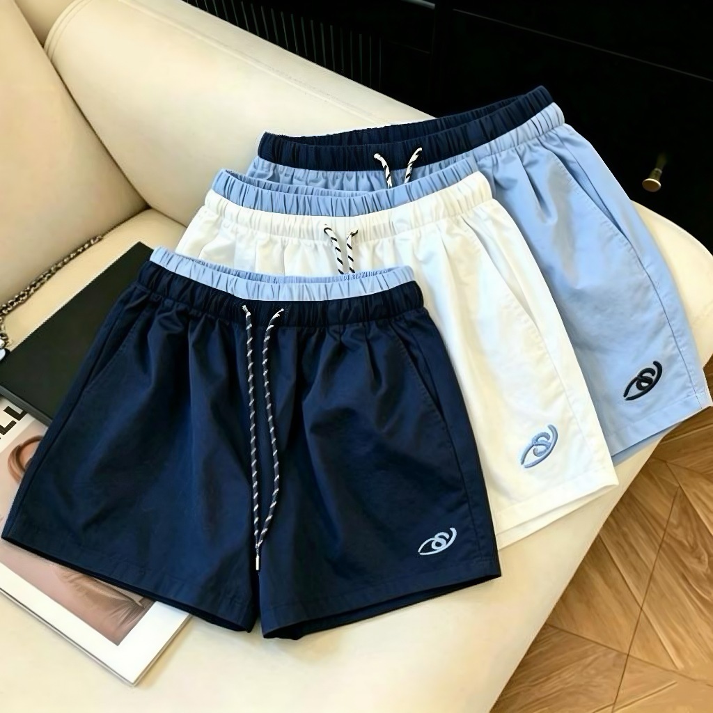 Beryl พร้อมส่ง กางเกงขาสั้นผู้หญิงทรงหลวม เอวผูกเชือก สไตล์ฤดูร้อนปี 2026 กางเกงขาสั้นลำลองสไตล์สปอร์ตที่ใส่สบาย