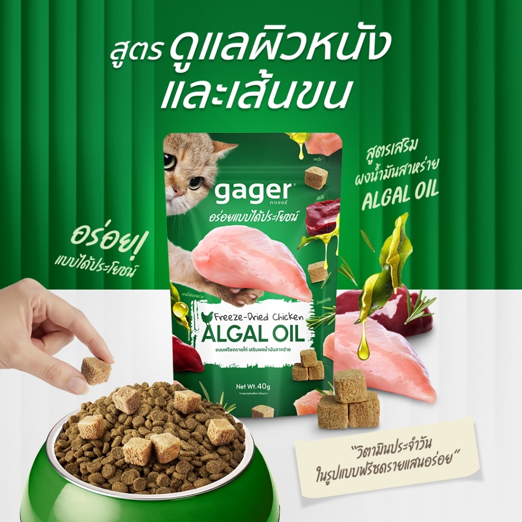 Gager دجاج مجفف بالتجميد للقطط — صورة 5