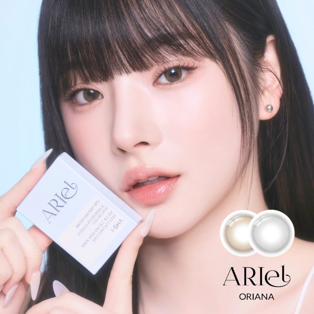 (ตะกร้าใหม่) I-SHA Oriana Ariel คอนแทคเลนส์รายปี คอนแทคเลนส์เกาหลี วัสดุ MPC