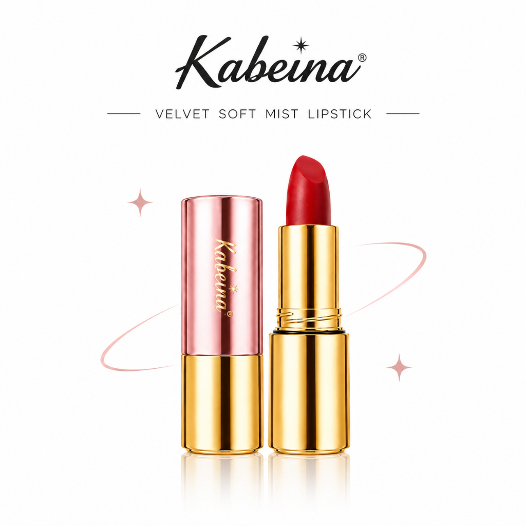 ลิปแมตต์ Kabeina ลิปสติกกันน้ำ ไม่ติดแก้ว ติดทนนาน สีชัด กลบปากคล้ำ ไม่หลุดง่าย ไม่ตกร่อง