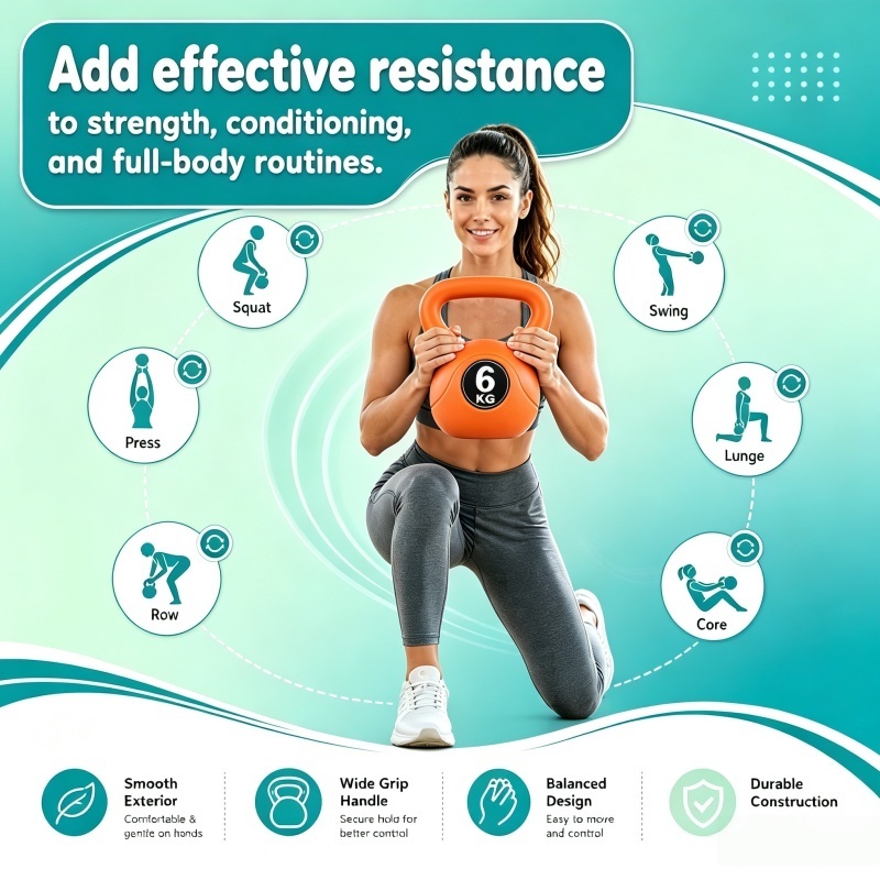 Exercise Kettlebell Fitness Workout Body Equipment Choose Your Weight Size