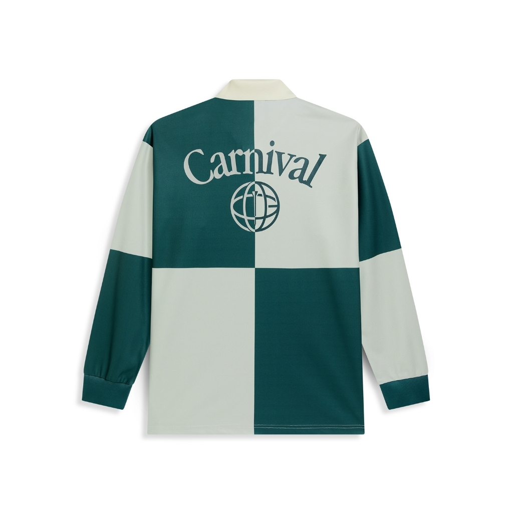 CARNIVAL GOLF قميص بولو Ascot بأكمام طويلة — أخضر — صورة 3
