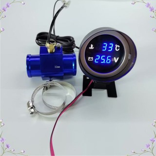 เครื่องวัดอุณหภูมิน้ำแบบดิจิตอลแบบดิจิตอล 3 เมตรปลั๊กสายไฟ 12V24V Universal Fit Agricultural Machine รถบรรทุกเครื่องวัดอ