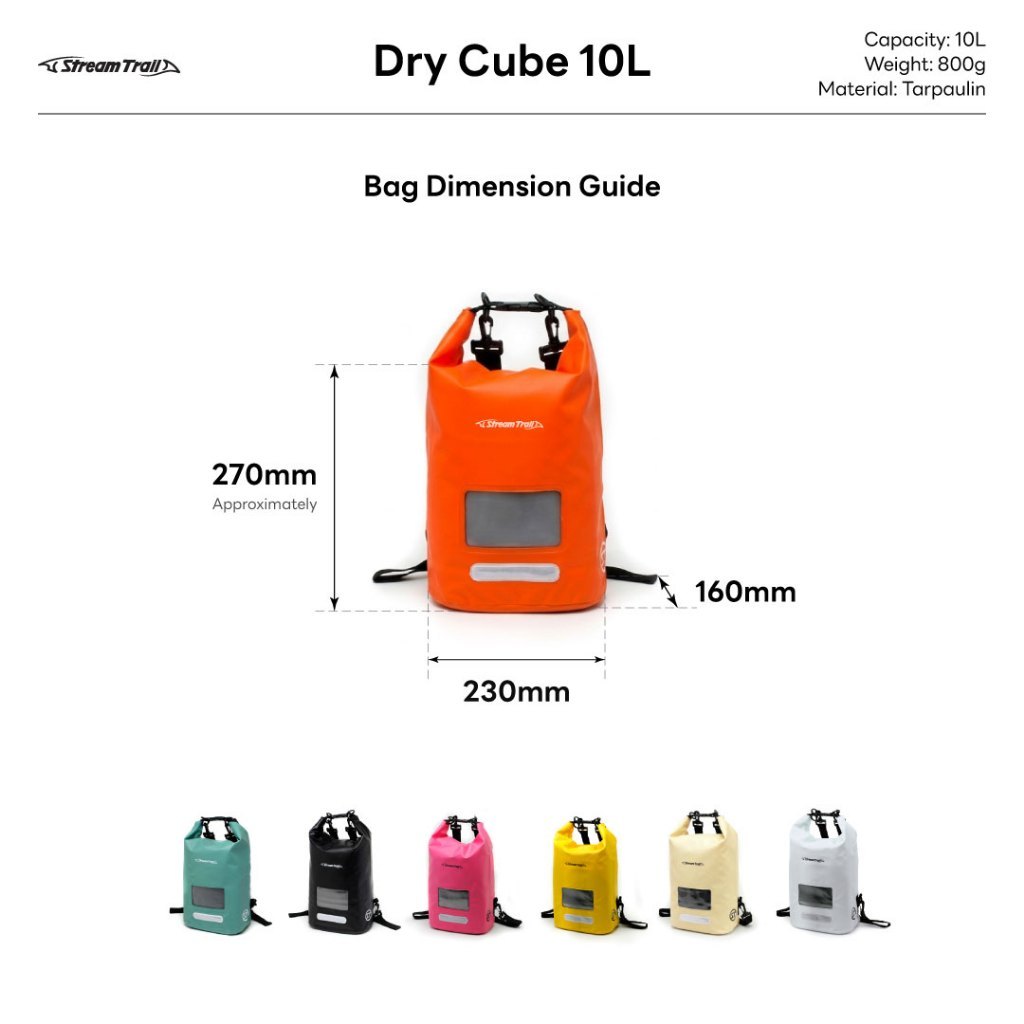 Stream Trail - Dry Cube 10L Waterproof Backpack ถุง/เป้กันน้ำ — صورة 3