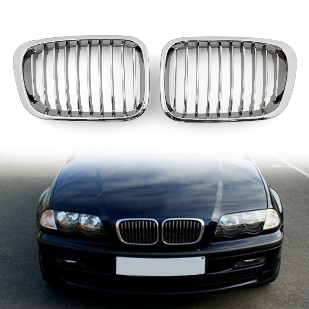 กระจังหน้ารถโครเมียมสำหรับ BMW E46 4 ประตู 3 Series ปี 1998-2001