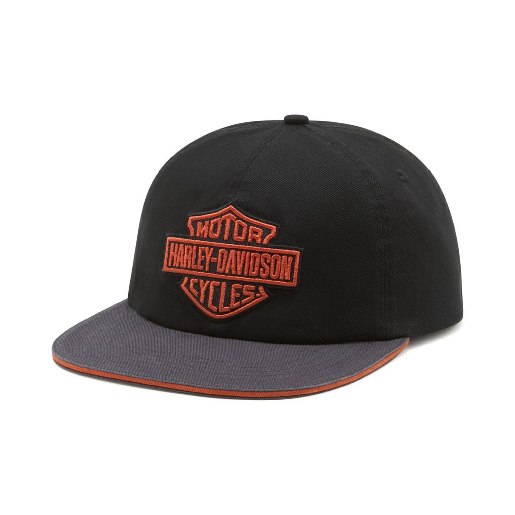 New หมวกแก๊ป Bar & Shield colorblock panhead fitted cap 97771-25VM