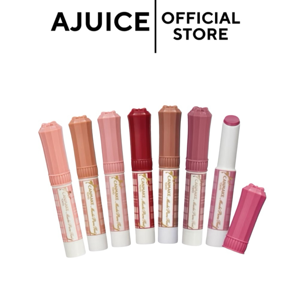 ลิป40ปี/08เข้าเพิ่มพร้อมส่งหิ้วจากญี่ปุ่น💚🇯🇵Canmake Muchi Puru Tint ครบสี