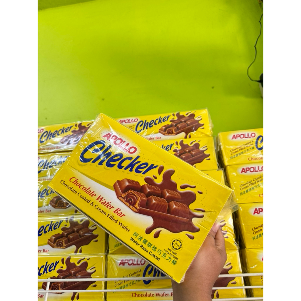 Apollo Checker แครกเกอร์อะพอลโล (เวเฟอร์ เคลือบช็อกโกแลต)