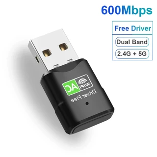 (5.0G-เขียว)รุ่นใหม่ USB WIFI 2.4GHz+5GHz ไดร์เวอร์ในตัว ไม่ต้องใช้แผ่น