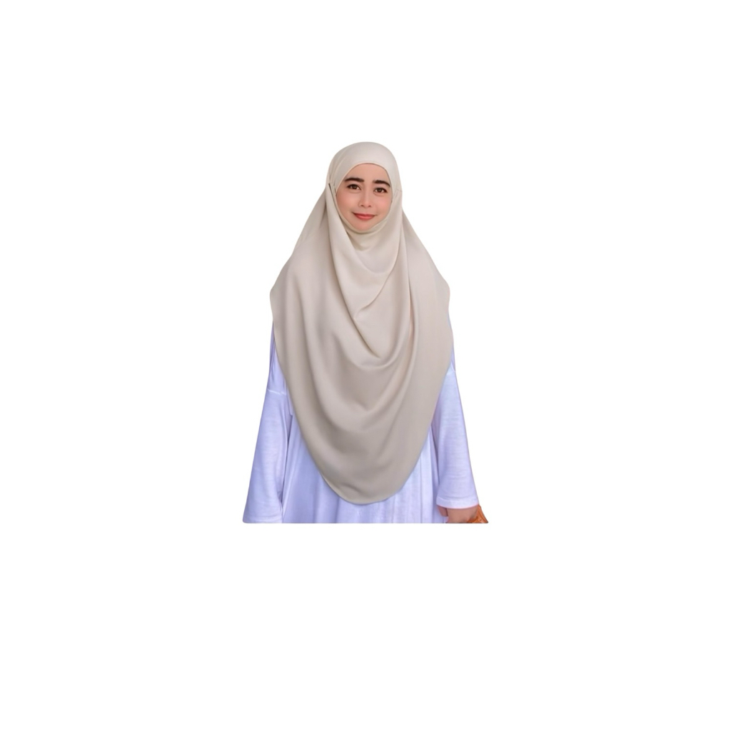 Hijabผ้าคลุมทรงฝรั่งเศษสามารถปิดหน้าภายในตัวได้