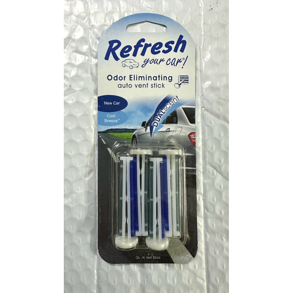 นํ้าหอมปรับอากาศขจัดกลิ่น Refresh Your Car! : USA แพ็ค 4 ชิ้น