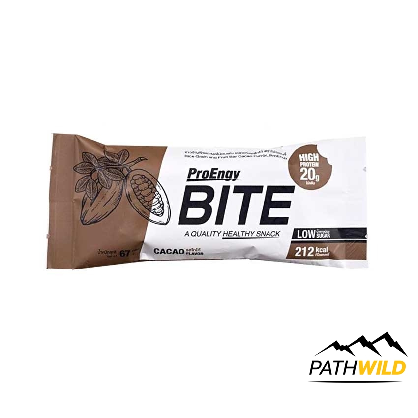 Pro Engy Bite Protein Bar โปรตีนบาร์ ธัญพืชและผลไม้อัดแท่ง ให้พลังงาน 212kcal พกพาสะดวก ทานง่าย โปรตีนสูงน้ำตาลน้อย