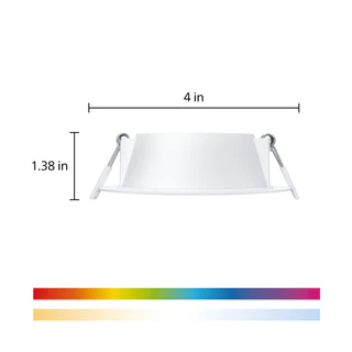 Philips Smart LED Downlight RGB ดาวน์ไลท์อัจฉริยะ 16 ล้านเฉดสี ใช้ WiFi2.4GHz และ WiZ app