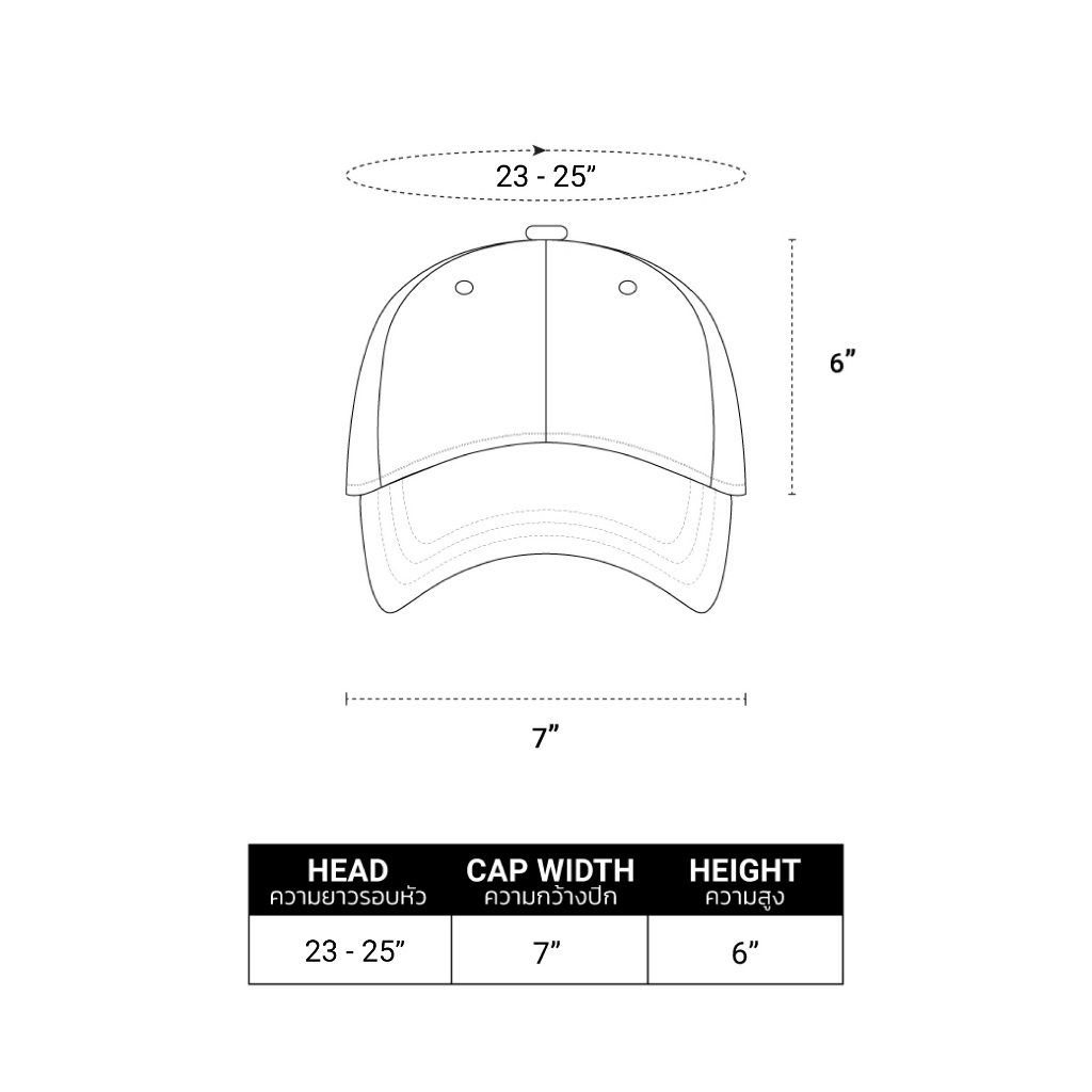 URTHE - หมวกแก๊ป ผ้าลูกฟูก รุ่น CONSEQUENCES METAL LOGO CAP รูปที่ 7