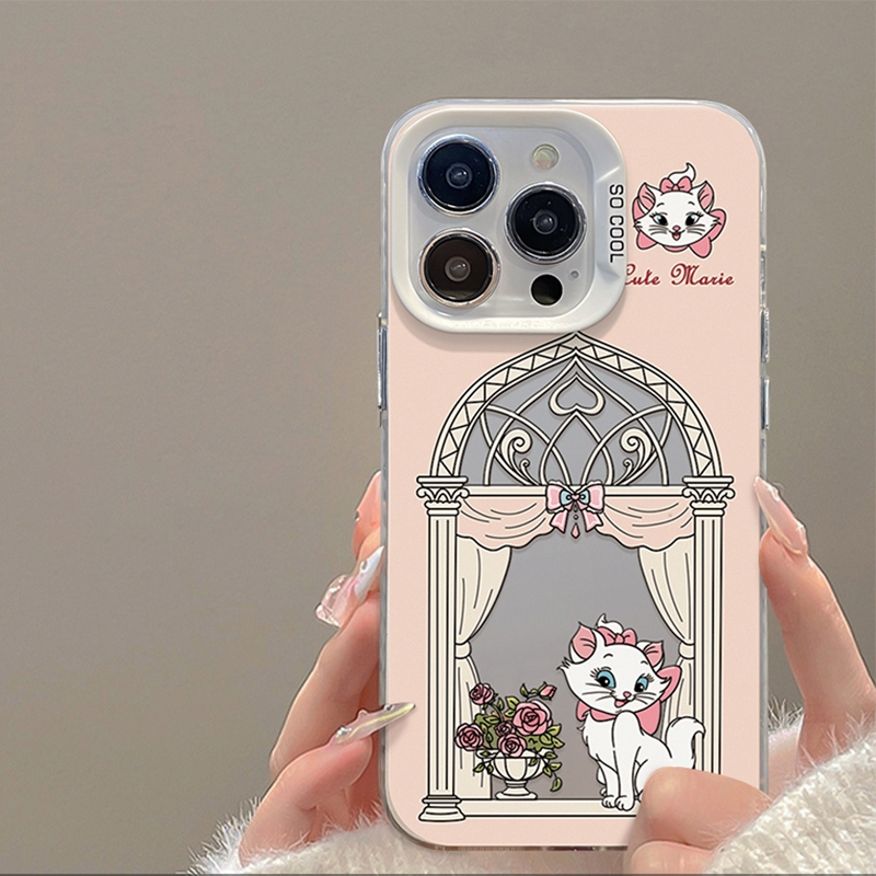 เคสโทรศัพท์มือถือ For iPhone 11 12 13 14 15 Pro Max XR X XS 7 8 Plus SE เคส Pink LBB กันกระแทก เคซิล