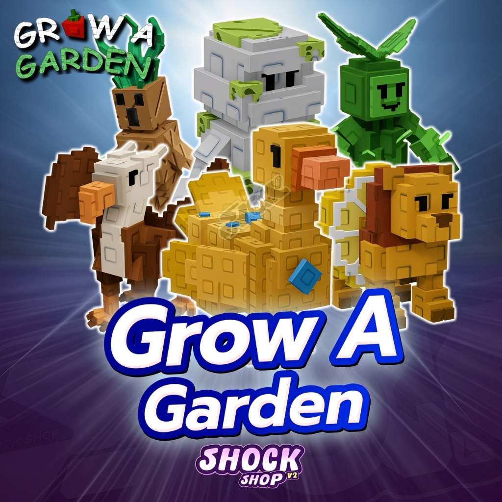 การ์ดเกม ไก่สัตว์เลี้ยง/รวมของต่างๆ  แมพ Grow a Garden การ์ดสวยภาพคมชัด