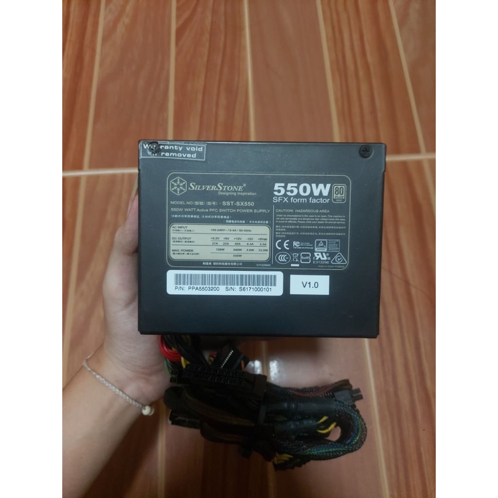 PSU เล็ก SFX Silverstone SX550W 80+ Gold มือสอง