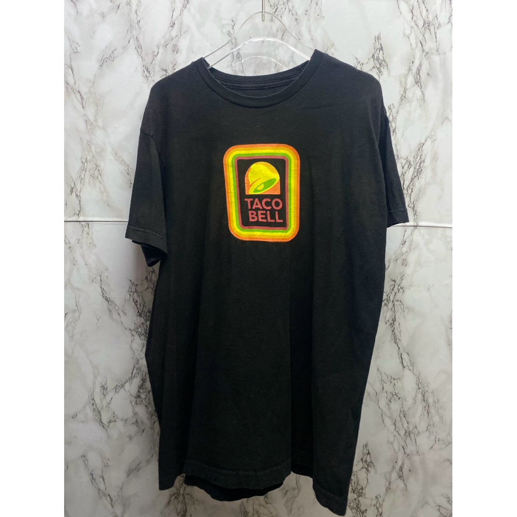 เสื้อยืด taco bell ลายกลางอก มือสอง มือ2