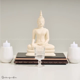 ฐานพระ ดำ-โรสโกลด์ ใบบุญเฟอร์นิเจอร์ ฐานรองพระ ฐานพระพุทธรูป ฐานวางพระ สูง 1.3 นิ้ว [B058-08]