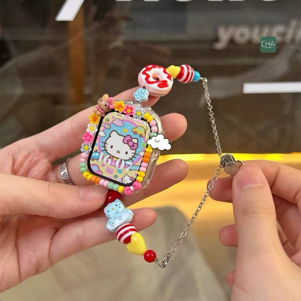 สายลูกอม ชุดสาย+เคส กันรอบรอบตัวเครื่อง smart watch สายนาฬิกา iwatch 11 10 ultra 8 9 7 6 5 4ขนาด 40/41 44/45 46/42/49mm
