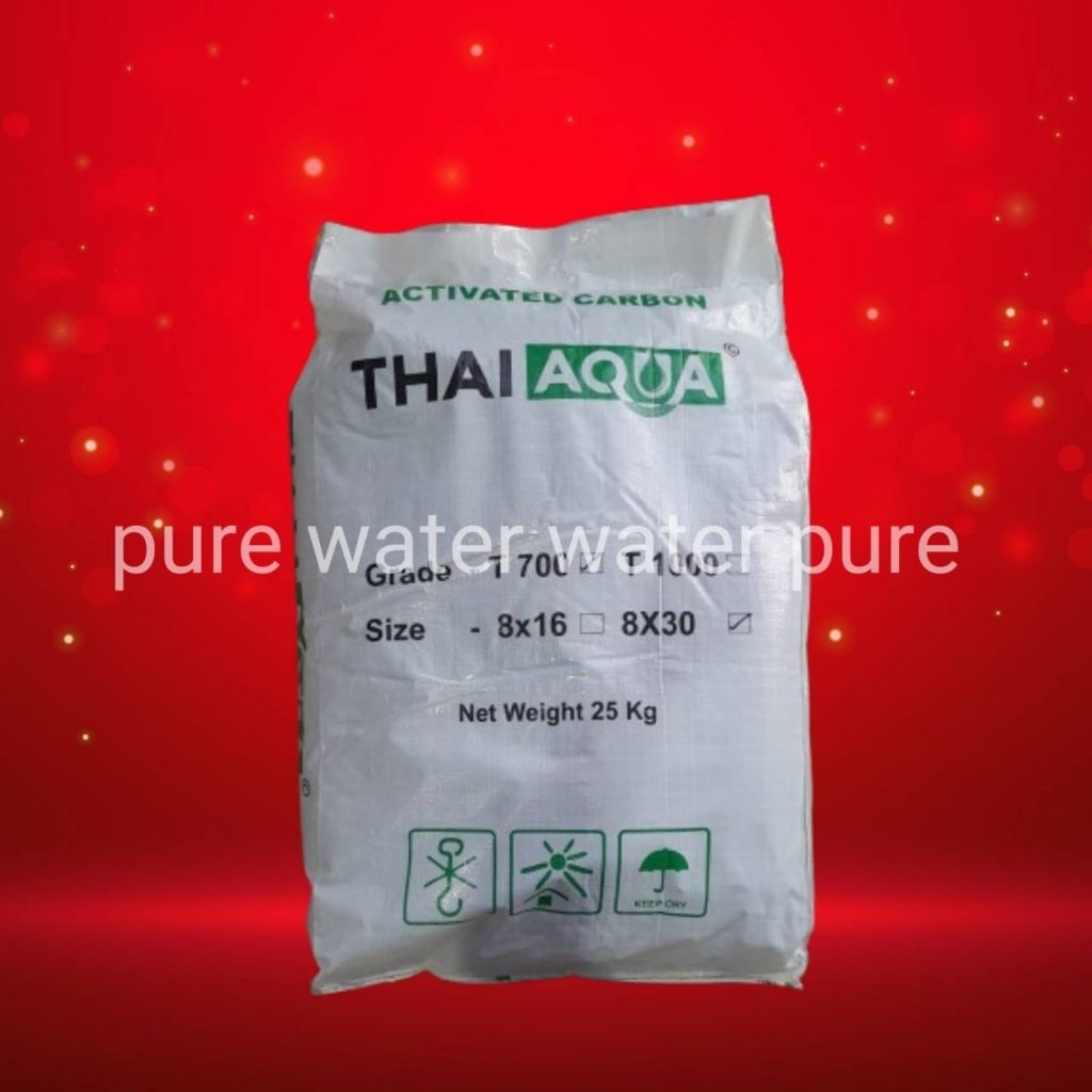 สารกรองคาร์บอน Thai Aqua 50 ลิตร การันตีคุณภาพ Food Grade