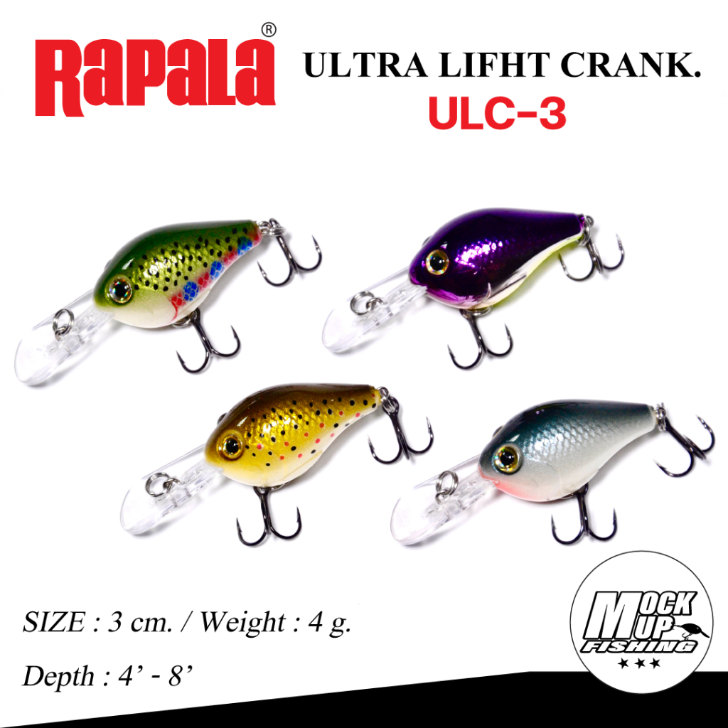เหยื่อปลอม RAPARA รุ่น ULTRA LIGHT -CRANK- ขนาด 3 ซม.