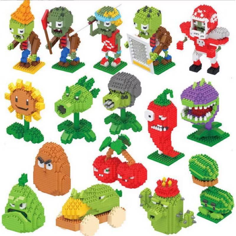 ตัวต่อเลโก้จีน ตัวต่อนาโน นาโน แพลนท์เวอร์ซัสซอมบี้ Plants vs Sombies เกมส์พืชปะทะซอมบี้
