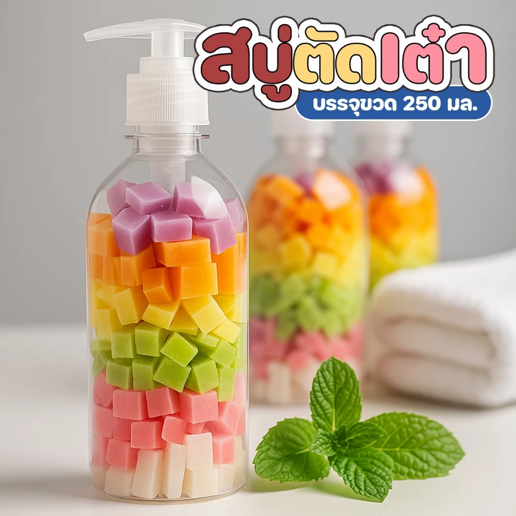สบู่ตัดเต๋ารวมสูตร 250g - รูปที่ 1