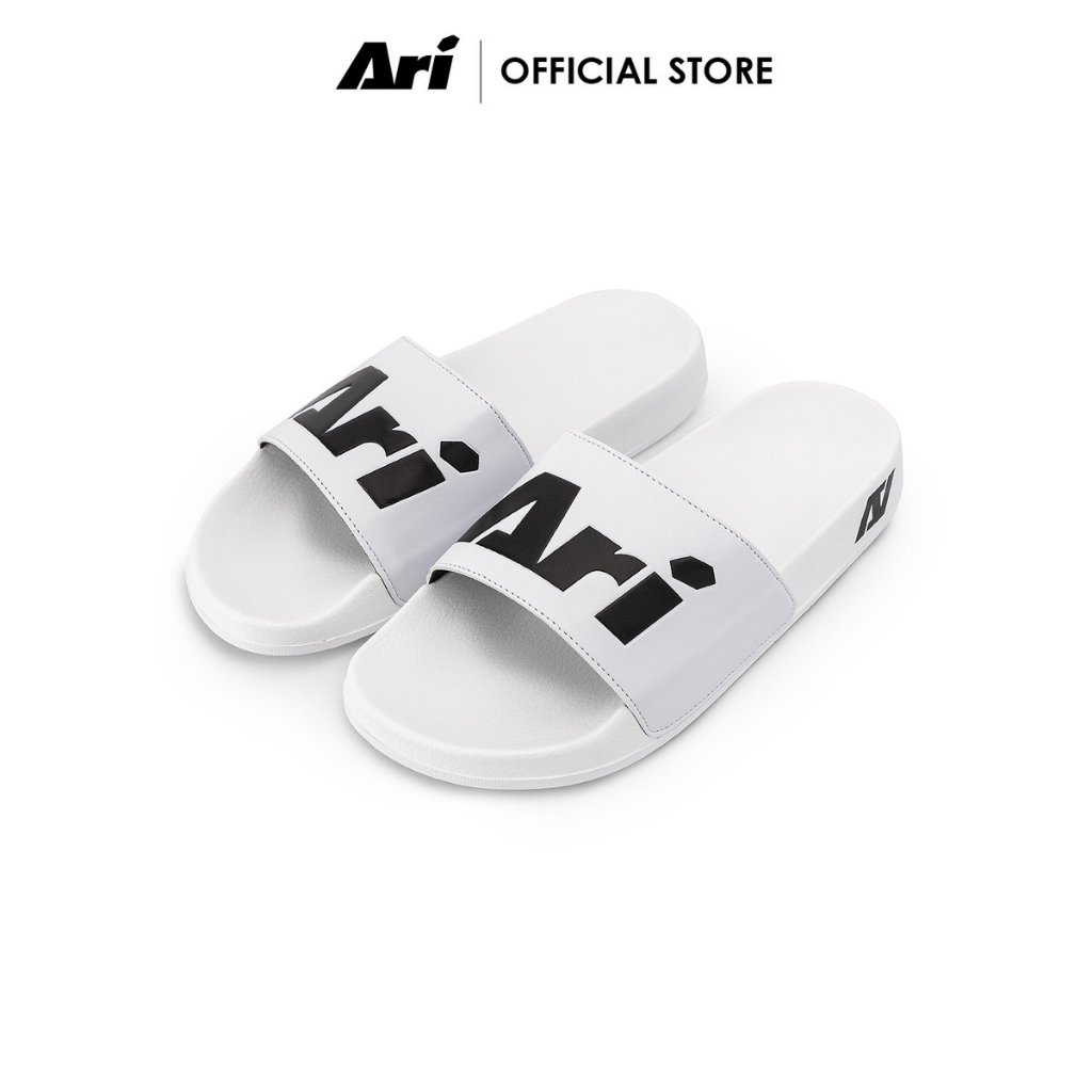 ARI SLIDE SANDALS - WHITE (AFW0002-02) รองเท้าแตะ อาริ SANDALS สีขาว