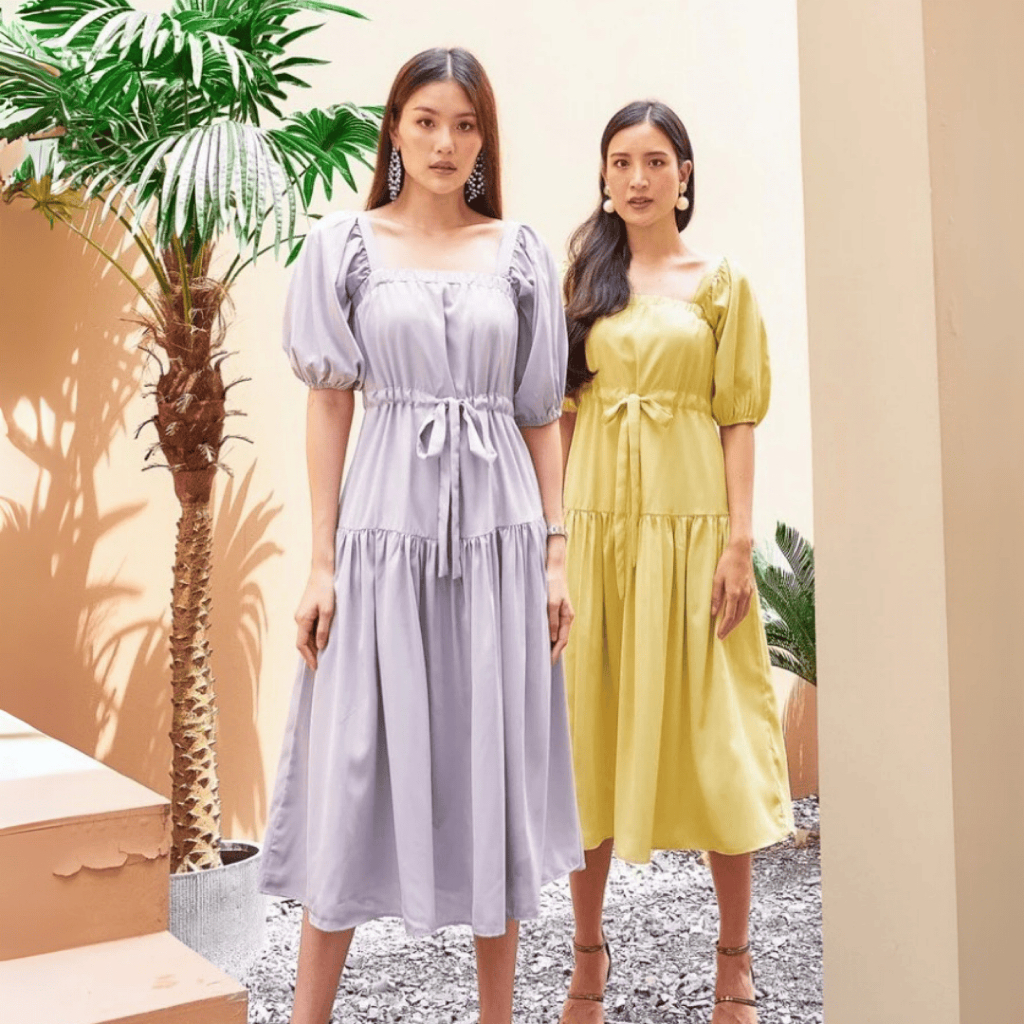 (SALE) TheLoopBangkok| Anna Dress เดรสยาว ใส่ไปทะเล ระบายอากาศ
