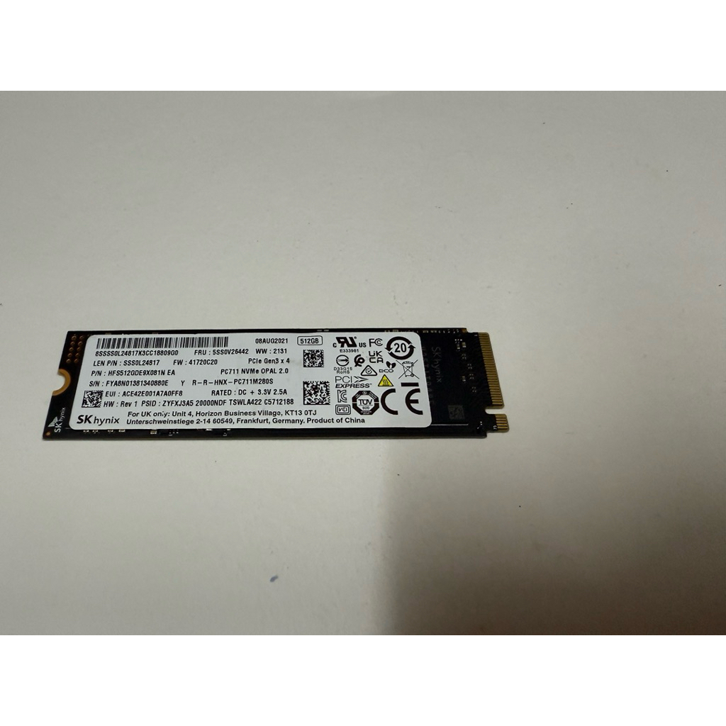 SK hynix 512GB SSD M.2 NVMe