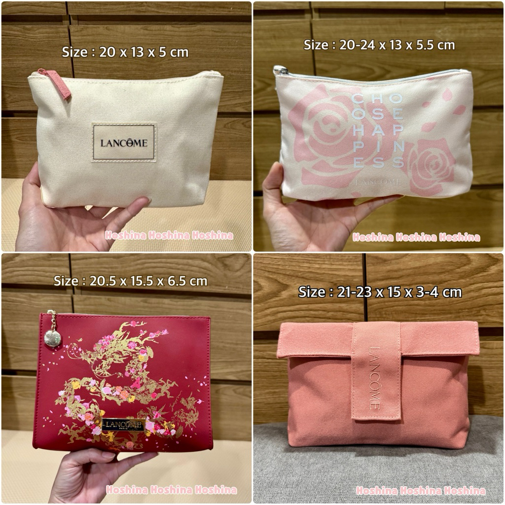 💢Lancome กระเป๋าเครื่องสำอาง ลายต่างๆ ของใหม่ แท้💯%