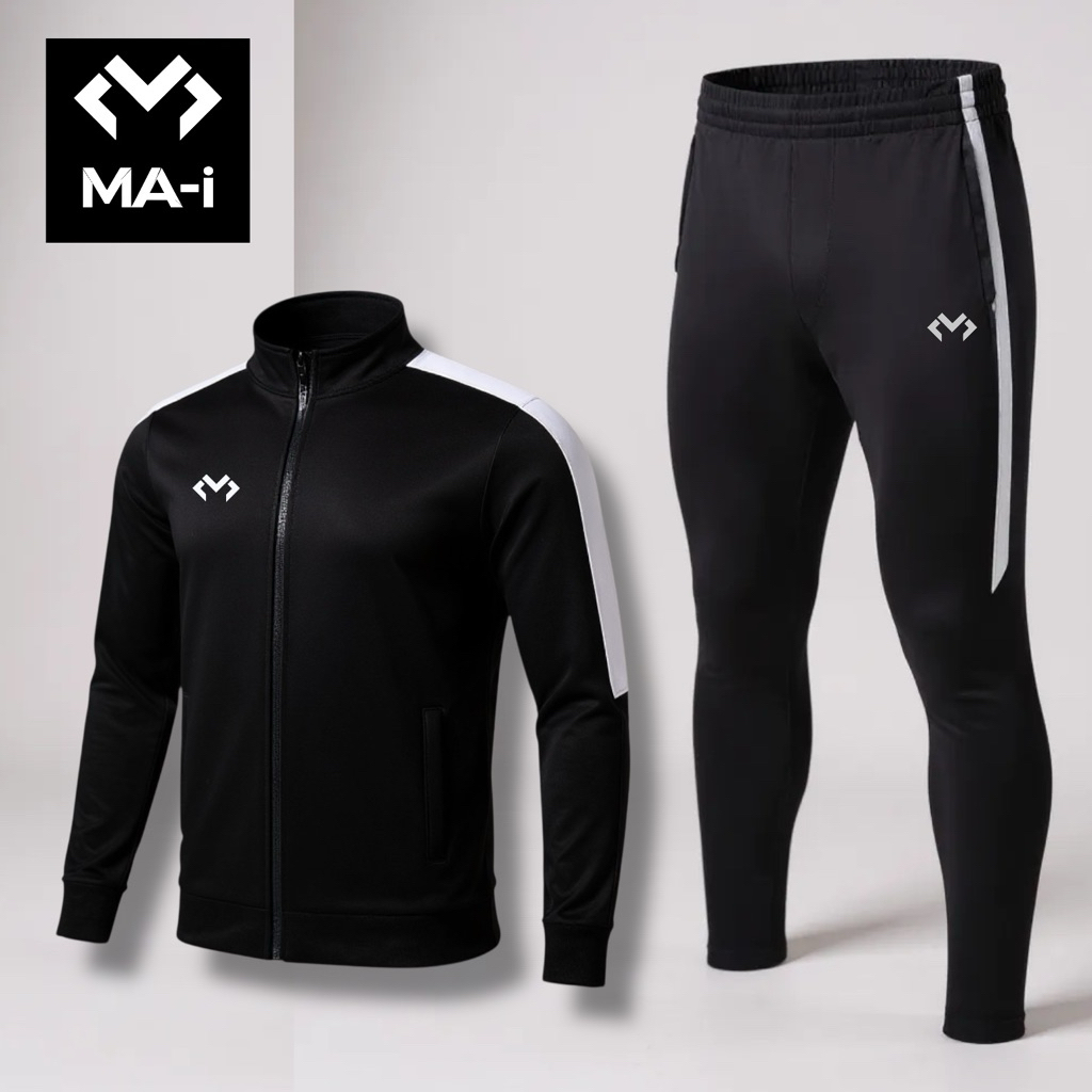 WARM PANTS MA-i MP-2401กางเกงวอร์มขายาวแถบขาวขาเดฟมีซิป