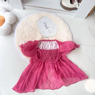 เสื้อแขนตุ๊กตา(อก 32-44)ชายพริ้ว” SO Cute 💫🩷