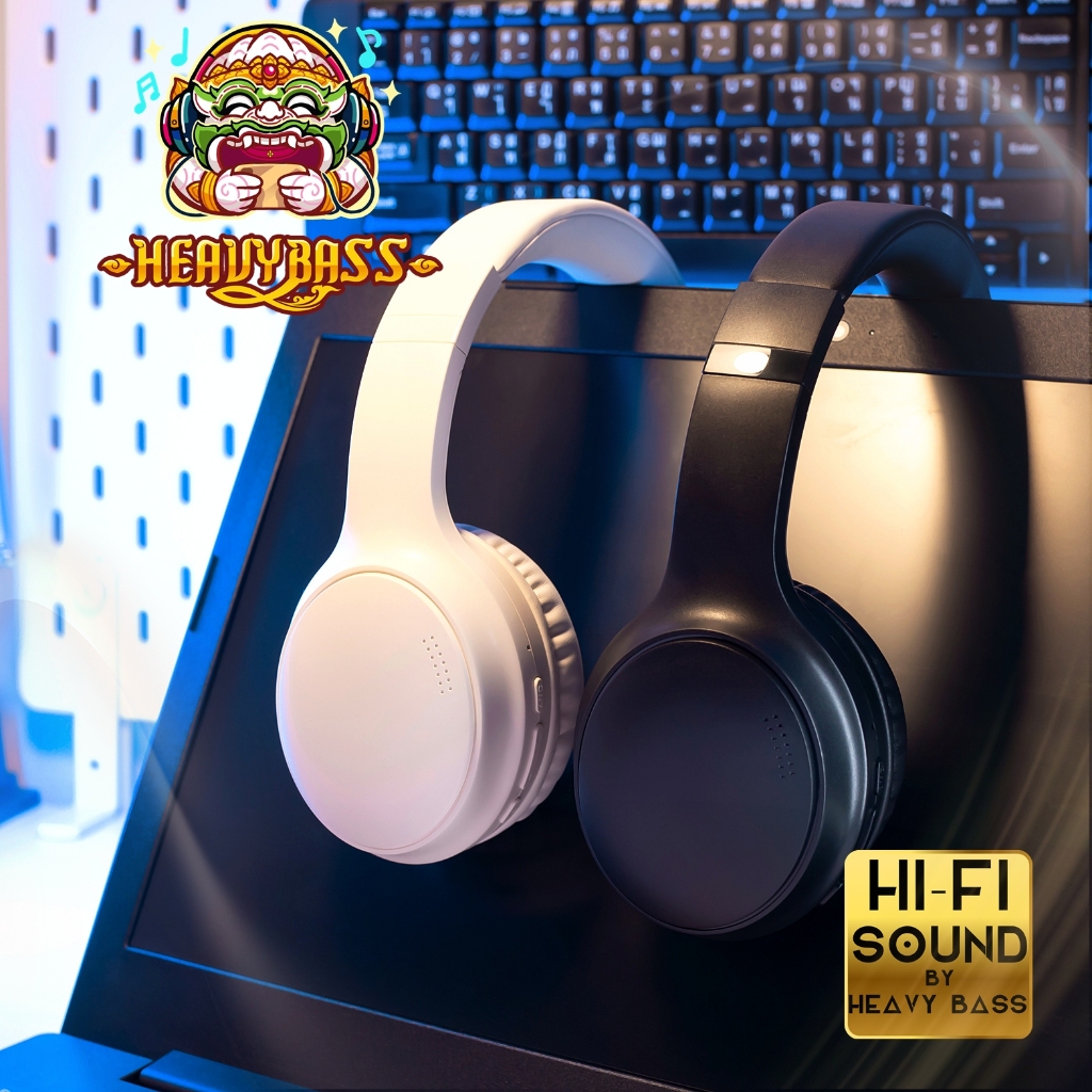 HB A1 ANC Wireless Headphone ตัดเสียงรบกวนเต็มรูปแบบ  Power Bass หูฟัง bluetooth ไร้สาย!!