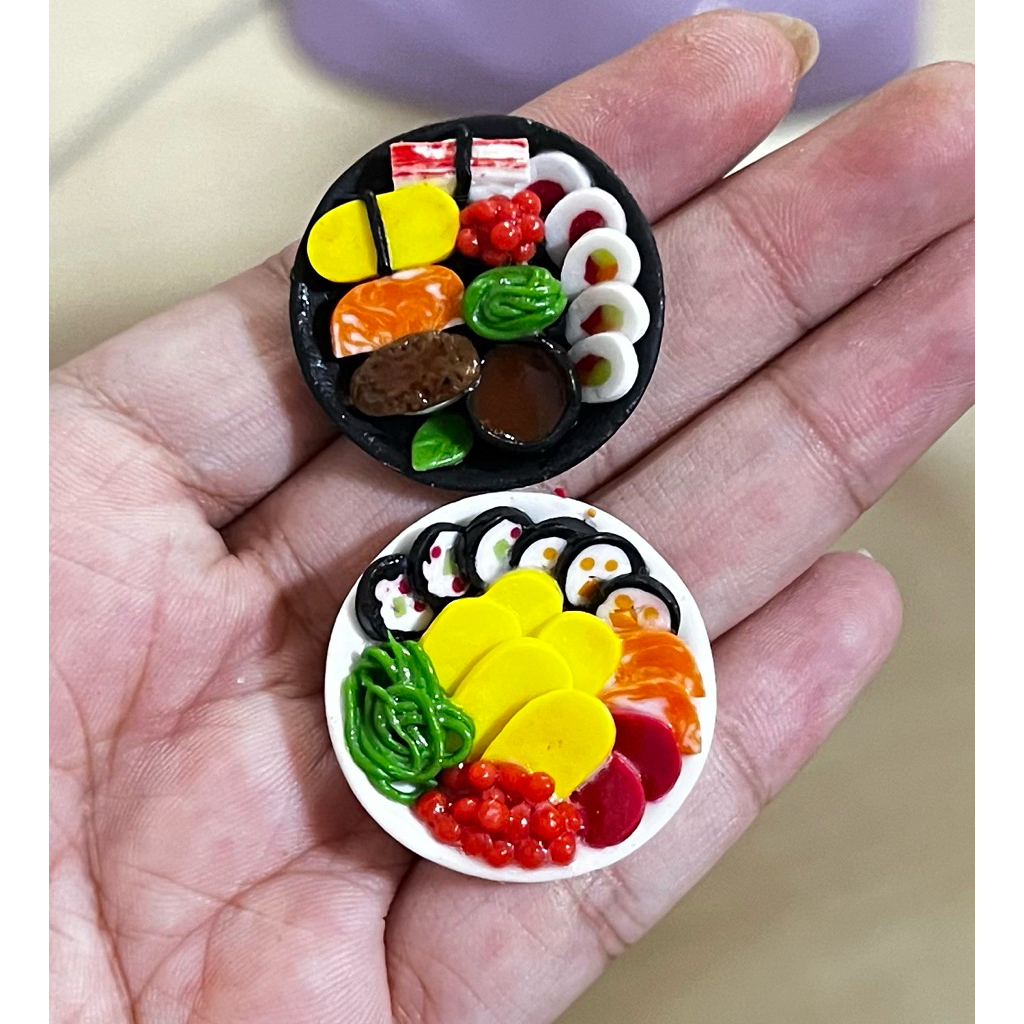 อาหารจิ๋ว ดินปั้นจิ๋ว ซูชิจิ๋ว อะไหล่จิ๋ว กิ๊พซูชิ ราคา/ชิ้น