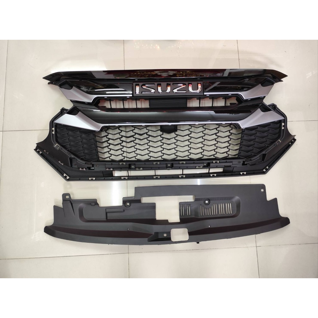 กระจังหน้าดีแมค ปี2024 ตัวเตี้ยแบบถอดเปลี่ยน สีดำเทา front grill dmax 2024 isuzu dmax Dmax ตัวเตี้ย