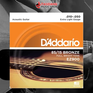 D'Addario EZ900 ขนาด 10-50 สายกีต้าร์โปร่ง D'Addario EZ900 85/15 Bronze Acoustic String - เต่าแดง