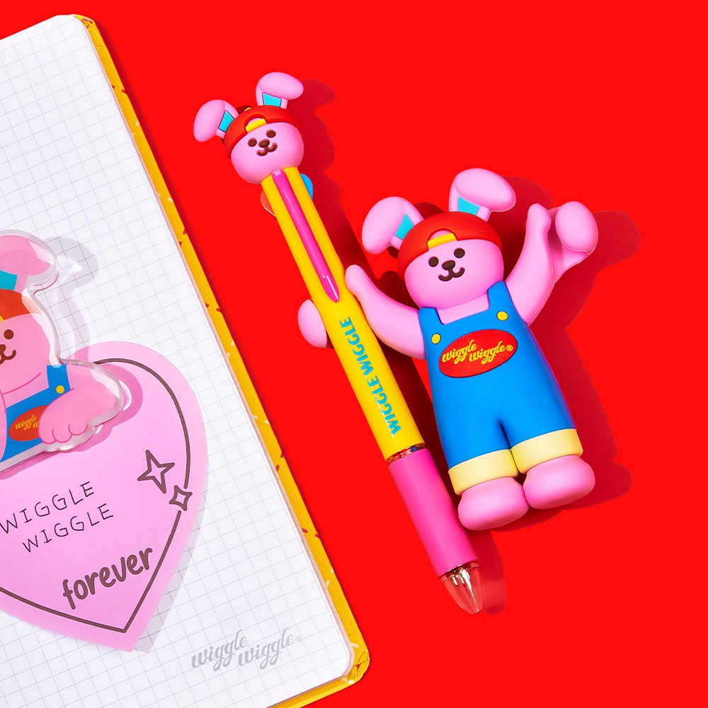 [พร้อมส่ง] ปากกาลูกลื่น 4 สี Wiggle Wiggle Figure Multi Ball Pen  ปากกาน่ารัก เขียนลื่น เส้น 0.7 mm - รูปที่ 4