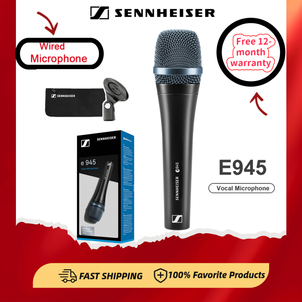 SENNHEISER E945  Microphone เหมาะสำหรับการแสดงเสียงร้อง
