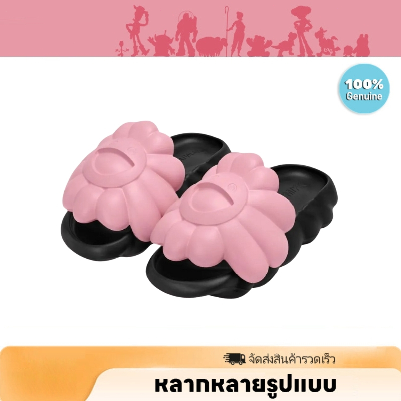 Takashi Murakami blackpink รองเท้าแตะ รองเท้าแตะส้นแบน สำหรับทั้งชายและหญิง ของแท้ 100%