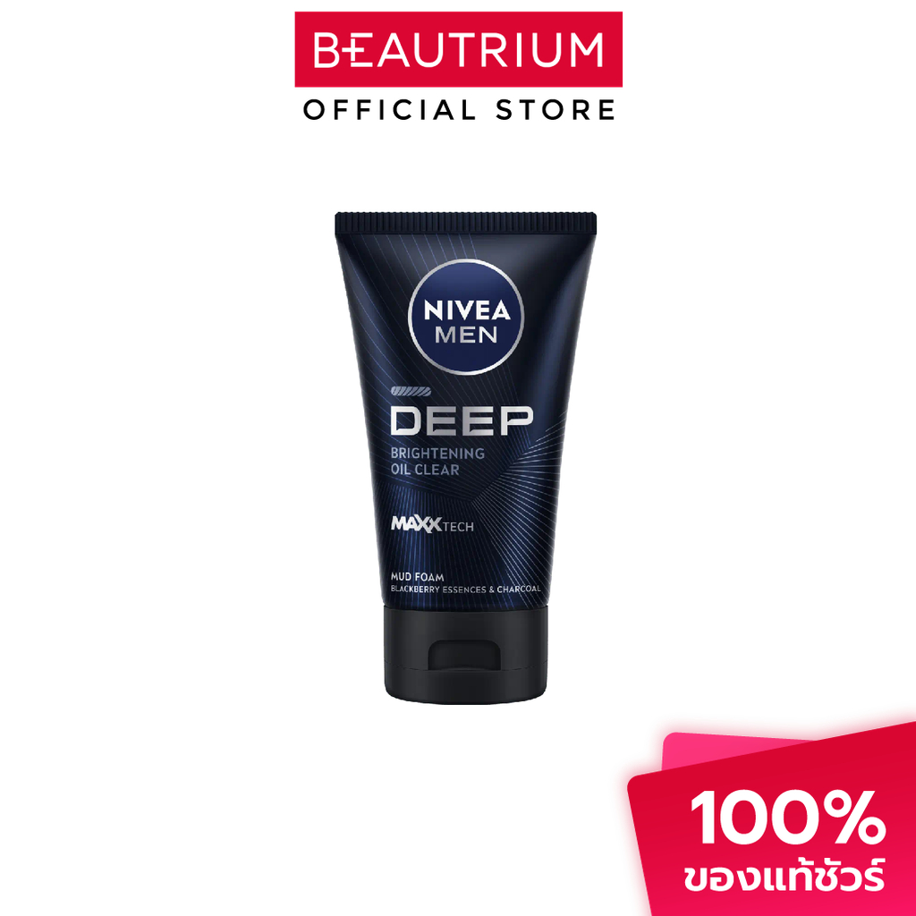 NIVEA Men Deep Mud Foam ผลิตภัณฑ์ทำความสะอาดผิวหน้า 100g
