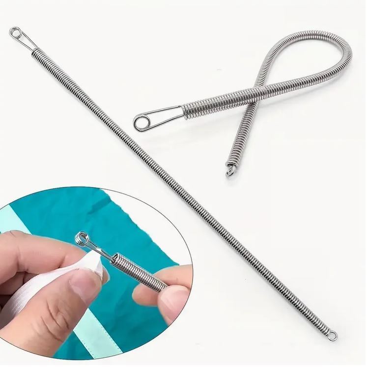 ที่ร้อยเชือก ที่ร้อยยางยืด  แบบยาว รุ่นแบบสปริง โค้งงอได้ ความยาว 23 cm.